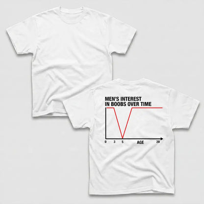 Men's Interest Funny Graphic Printed Tee – Retro Vintage Style Humorous Everyday Lifestyle Unisex T-Shirt