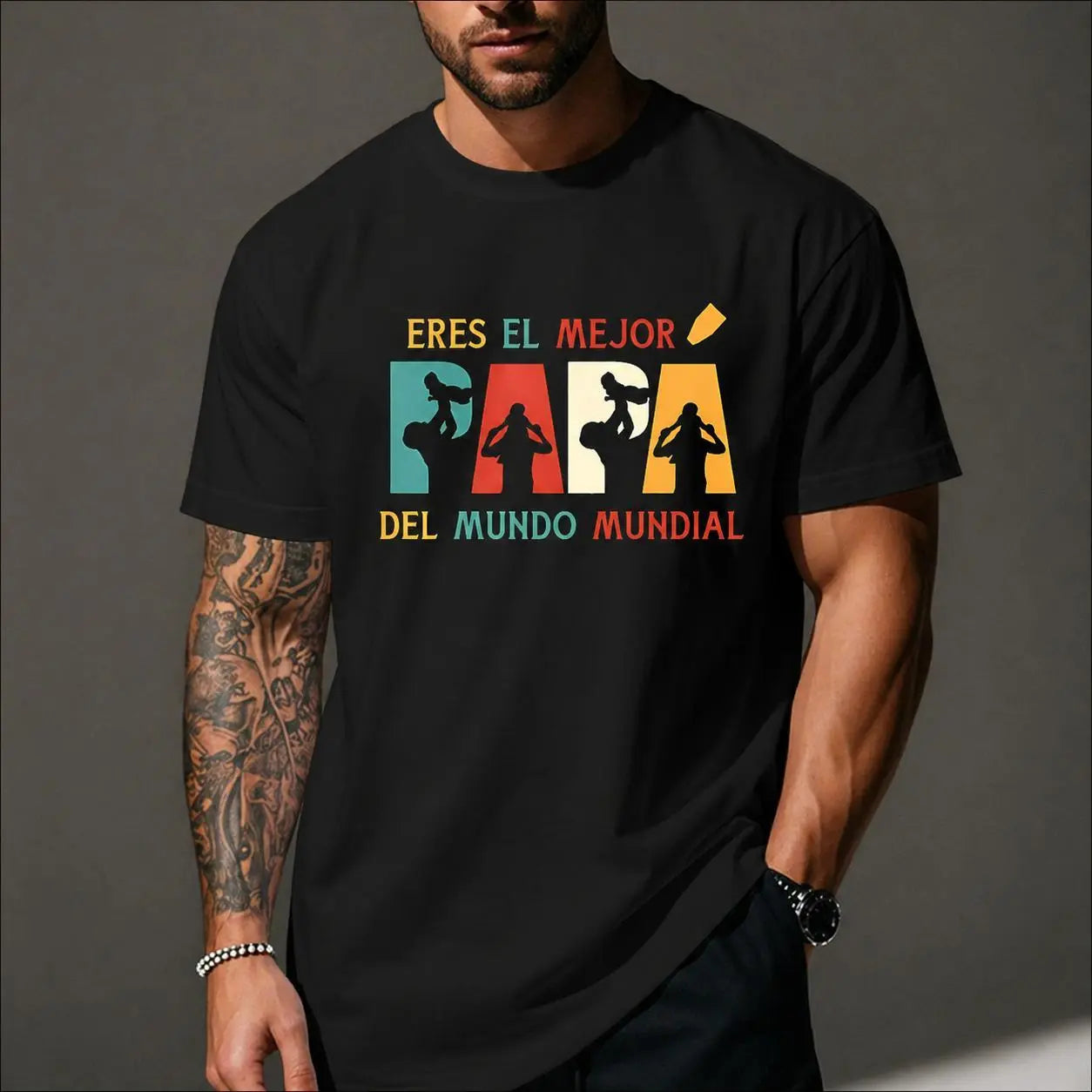"Eres El Mejor Papa" Spanish T-Shirt – Vintage Father's Day Latino Dad Graphic Tee