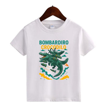 Italian Meme Character T-Shirt for Kids - Funny Toddler Boy or Girl Tee, Hand-Drawn Apparel