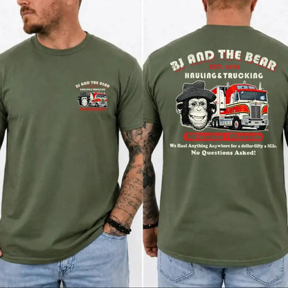 "BJ and the Bear Hauling Trucking Ltd" Vintage T-Shirt – Retro 70s TV Show Weathered Unisex Graphic Tee