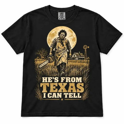 Comfort Colors® Texas Slasher Horror T-Shirt – Chainsaw Horror Graphic Tee, Choosin Texas Ella Fella Unisex Top & Gift