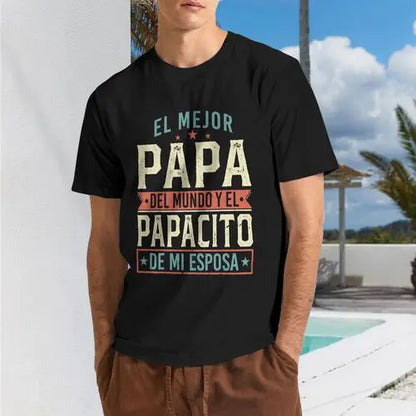 "Eres El Mejor Papa" Spanish T-Shirt – Vintage Father's Day Latino Dad Graphic Tee