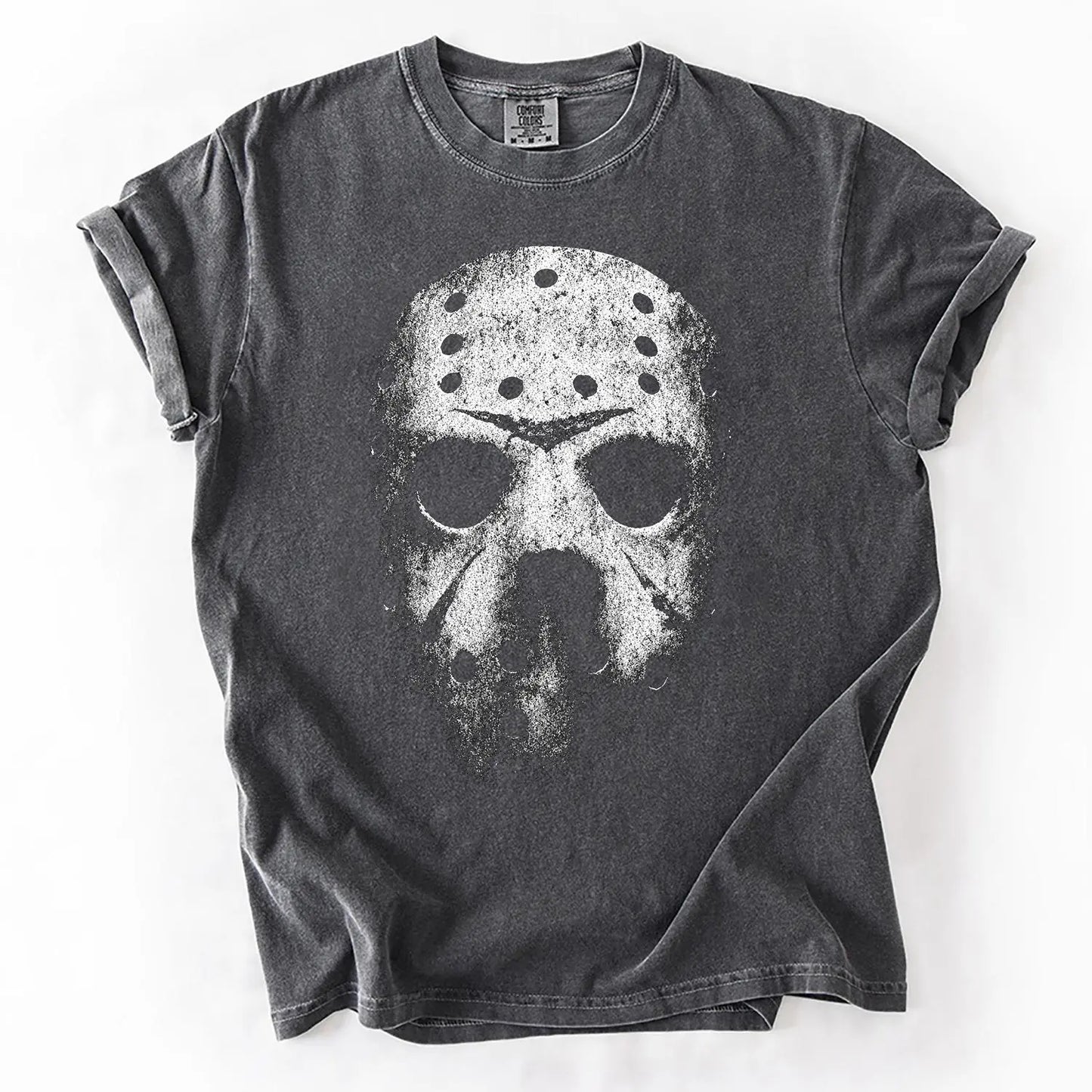 Comfort Colors® Retro Horror Movie Characters T-Shirt – Vintage Scary Movie Icons Halloween Graphic Tee, Spooky Slasher Unisex Top