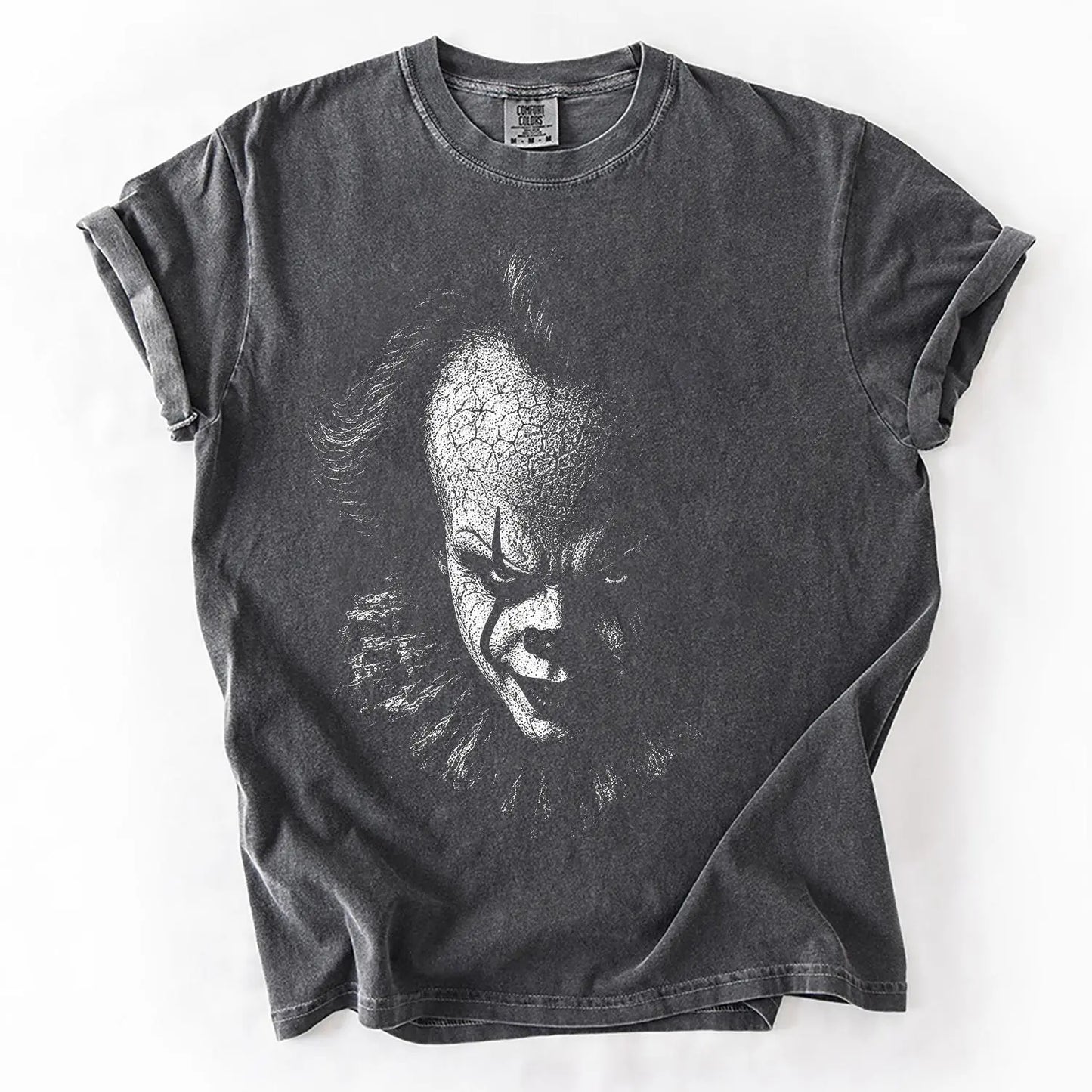 Comfort Colors® Retro Horror Movie Characters T-Shirt – Vintage Scary Movie Icons Halloween Graphic Tee, Spooky Slasher Unisex Top