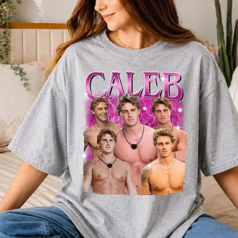 Caleb Fan Favorite Graphic Tee – Love Island Inspired Retro Vintage Unisex Fan T-Shirt