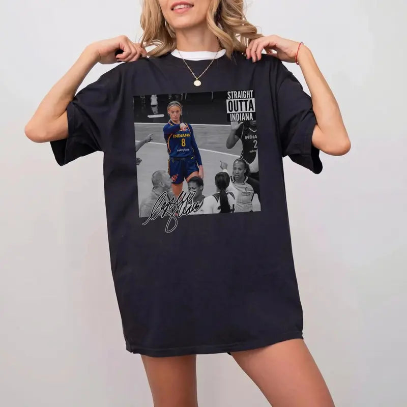"Sophie Straight Outta" Basketball T-Shirt – Funny Black & White Retro Sports Fan Unisex Graphic Tee