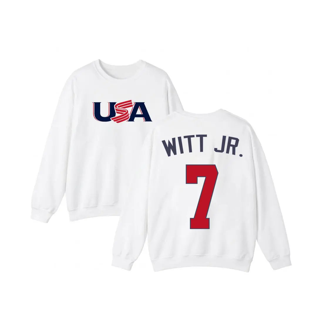 Vintage Team USA Baseball Sweatshirt | 2026 World Baseball Tournament Crewneck | White & Black Colorblock Pullover | Retro American Baseball Jumper | USA Flag Graphic Sports Top | 2026 Game Day Fan Apparel