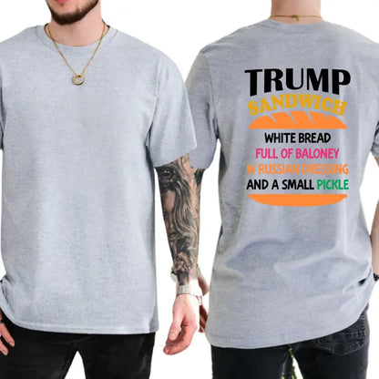 Trump Sandwich T-Shirt – Funny Political Satire Graphic Tee