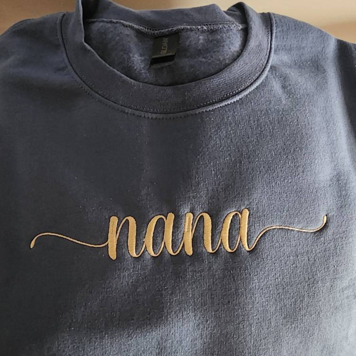 Custom Nana Embroidered Sweatshirt, Custom Grandma Embroidered Hoodie, Personalized Grandkids Names on Sleeve