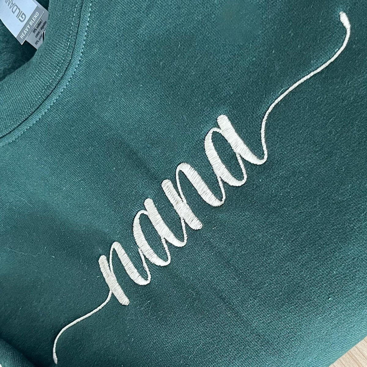 Custom Nana Embroidered Sweatshirt, Custom Grandma Embroidered Hoodie, Personalized Grandkids Names on Sleeve