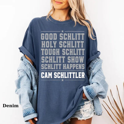 Comfort Colors® Good Schlitt T-Shirt – Holy Schlitt & Cam Schlittler Fan Graphic Tee, Retro Baseball Pun Unisex Top & Gift