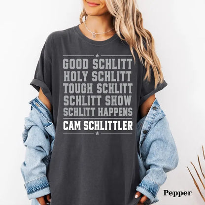 Comfort Colors® Good Schlitt T-Shirt – Holy Schlitt & Cam Schlittler Fan Graphic Tee, Retro Baseball Pun Unisex Top & Gift