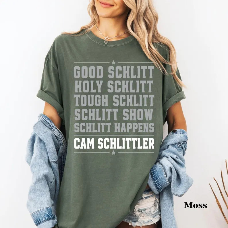 Comfort Colors® Good Schlitt T-Shirt – Holy Schlitt & Cam Schlittler Fan Graphic Tee, Retro Baseball Pun Unisex Top & Gift