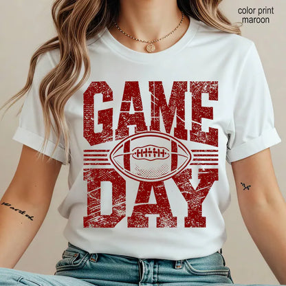 Comfort Colors® Football Season Game Day T-Shirt – Classic Sports Mom Graphic Tee, Fall Tailgate Unisex Top & Gift for Women